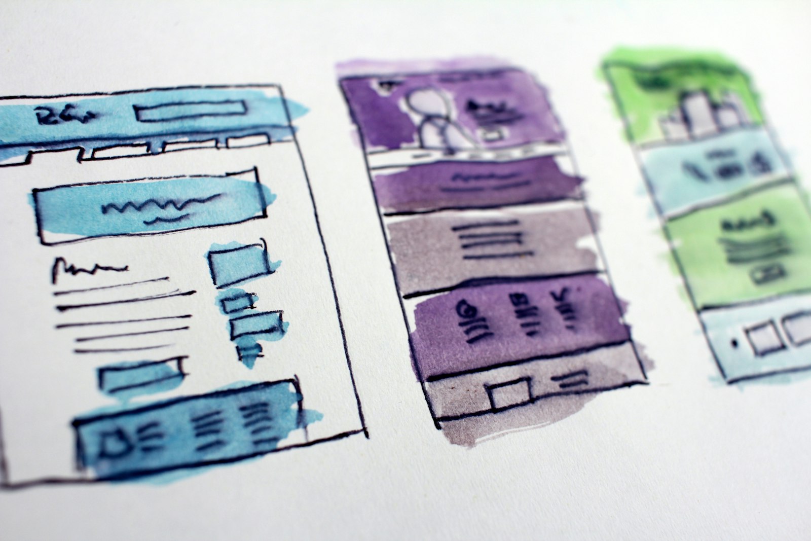 High-converting landing page wireframe design sketch - Warsi Digital Finance