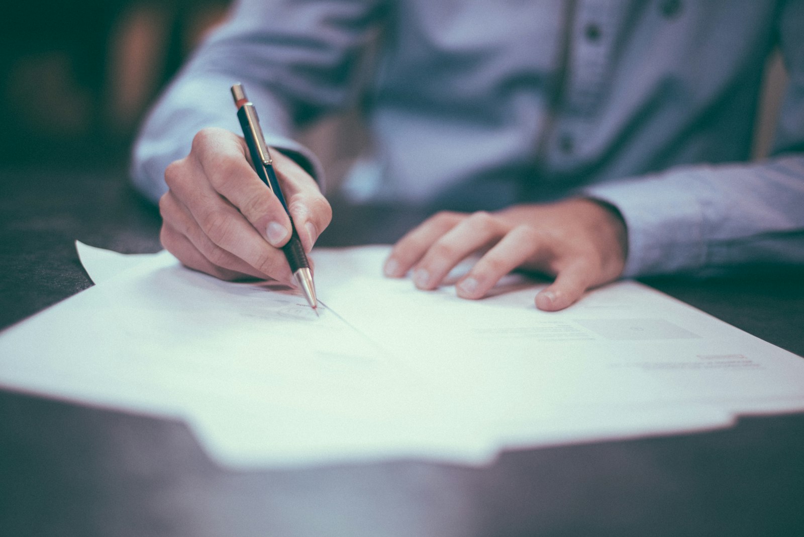 Signing LLC business registration formation documents